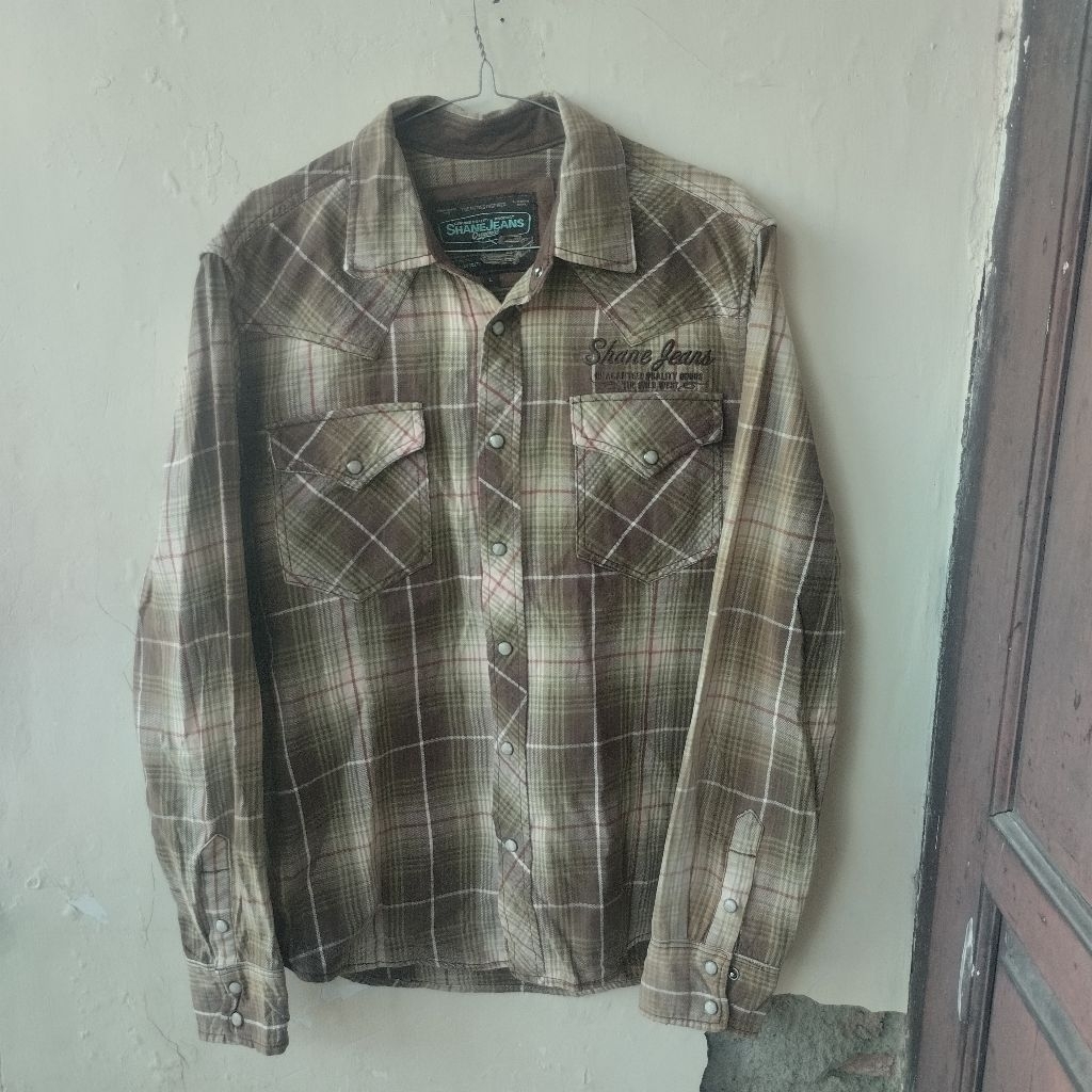 Kemeja Flanel Shane Jeans Original