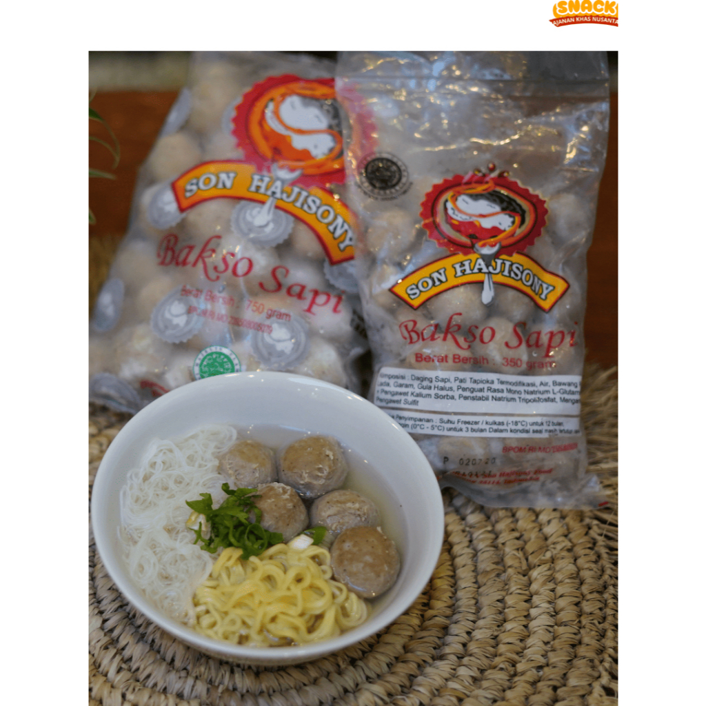 

[ASLI] Bakso Son Bakso Haji Sony Khas Lampung | Bakso Haji Sony Original FREE Bumbu | Bakso Sapi Son Hajisony 350gr, 450gr & 750gr
