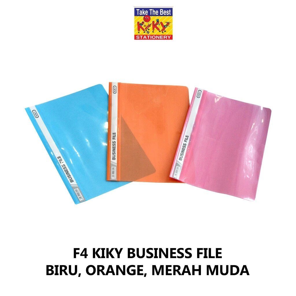 KIKY Bussines File 1 Pack 12 pcs Bisnis File Ukuran Folio Business File Plastik Berwarna