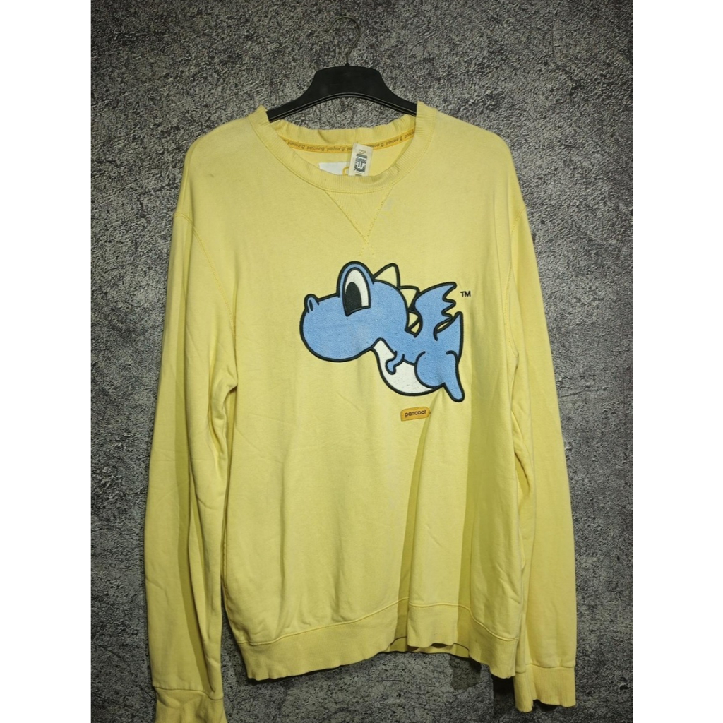 [E38] - Sweater Pancoat - Sweater - Size XL - Warna Kuning