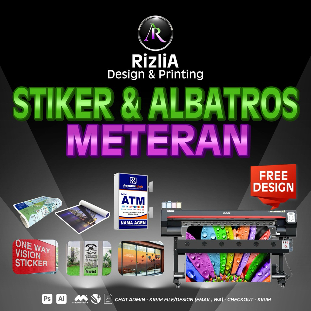 

CETAK STIKER EXPRESS | STIKER VINYL, RITRAMA, TRANSPARAN, ONE WAY | ALBATROS BEKASI