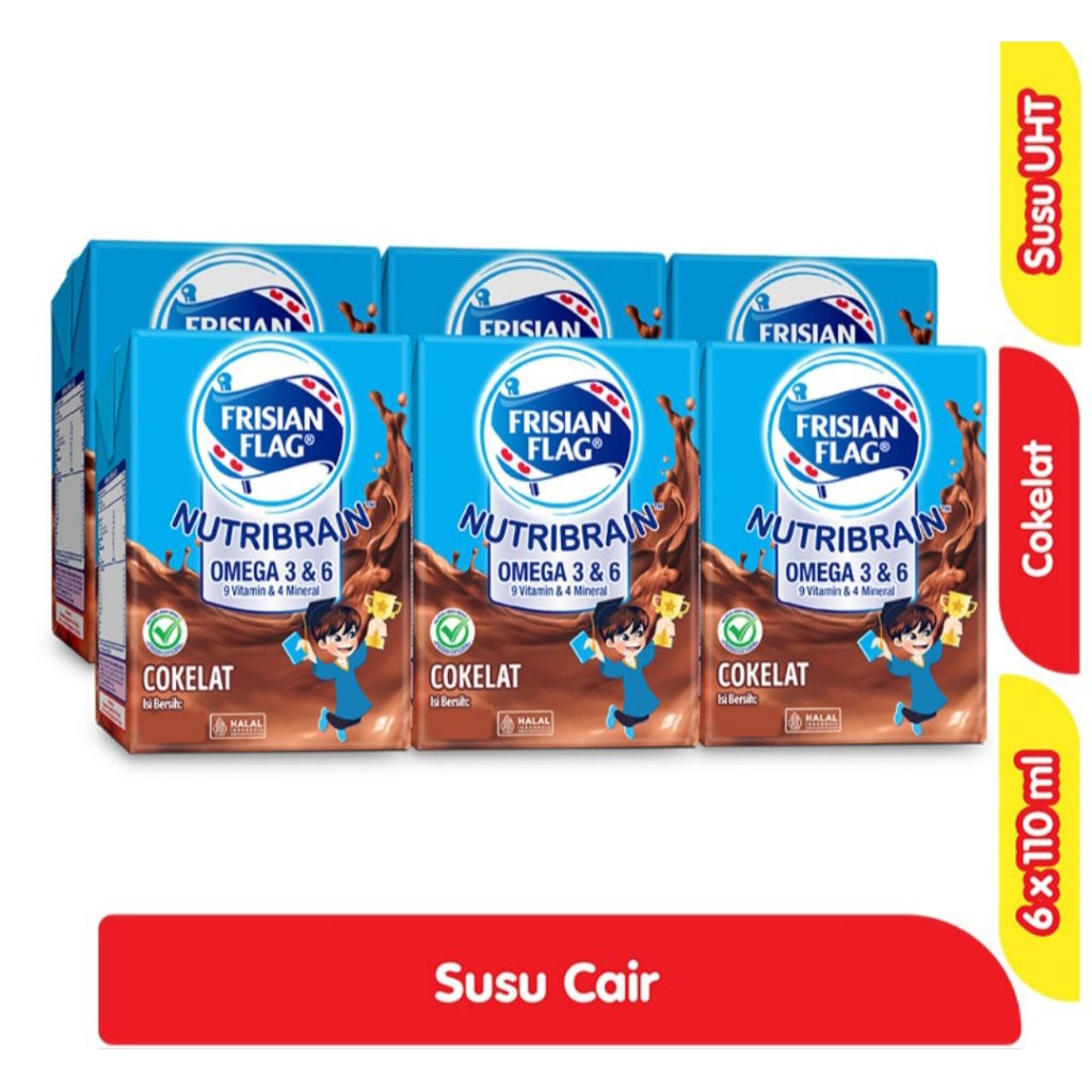 

susu kotak uht frisian flag isi 6x110ml susu cair frisian flag