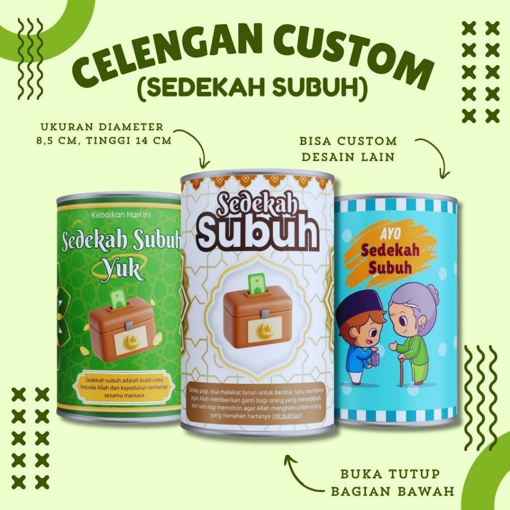 Celengan Sedekah Subuh Custom