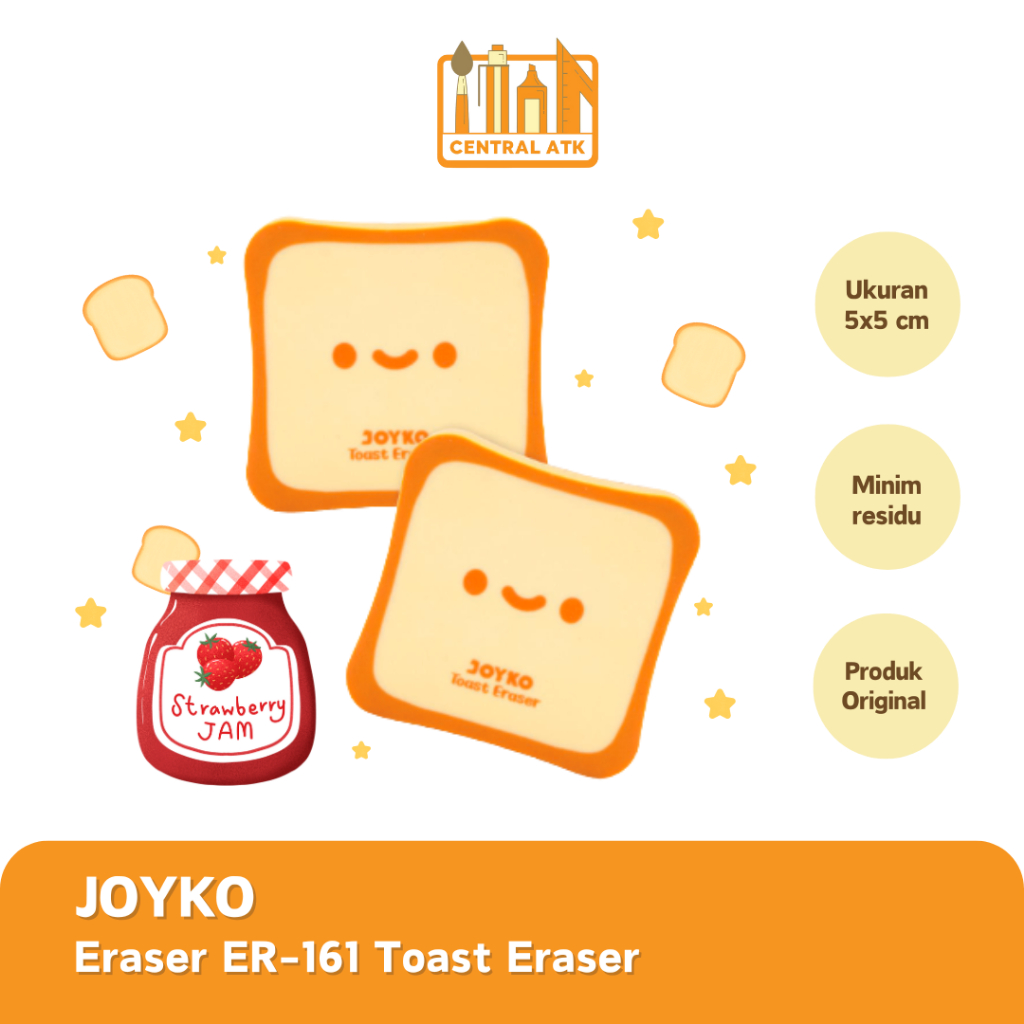 

ERASER / PENGHAPUS JOYKO ER-161 TOAST ERASER (1 PCS) MURAH