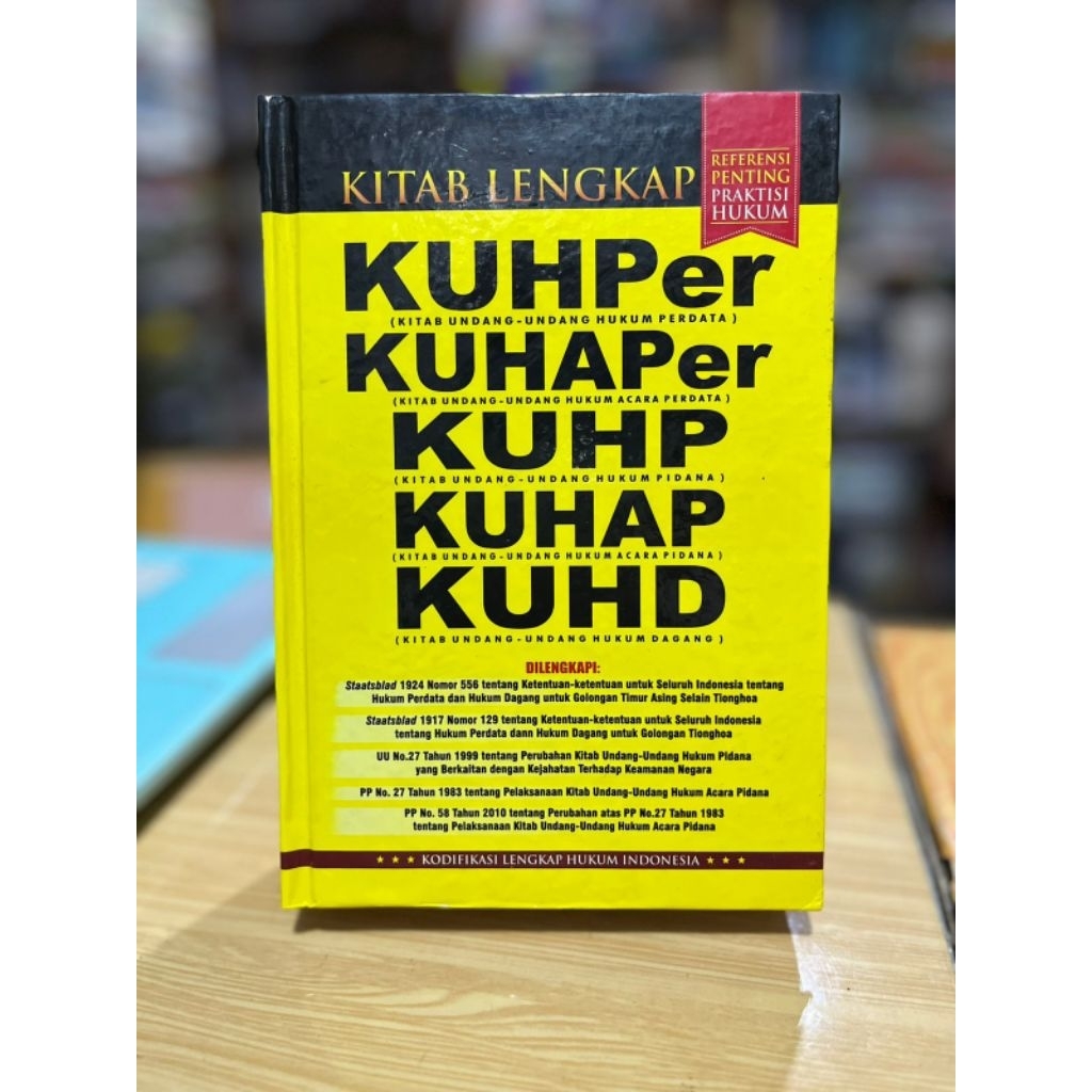 Buku Kitab Lengkap KUHPer, KUHAPer, KUHP, KUHAP, KUHD