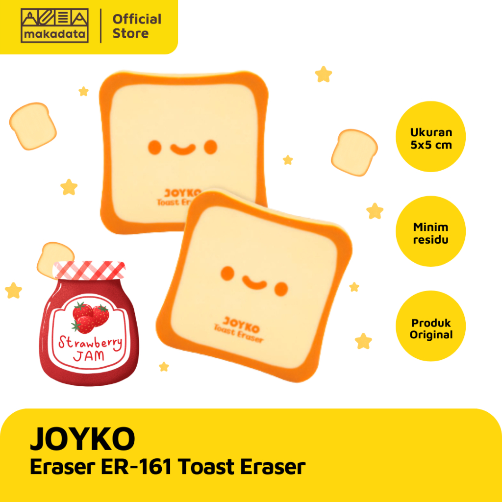 

ERASER / PENGHAPUS JOYKO ER-161 TOAST ERASER (1 PCS) MURAH