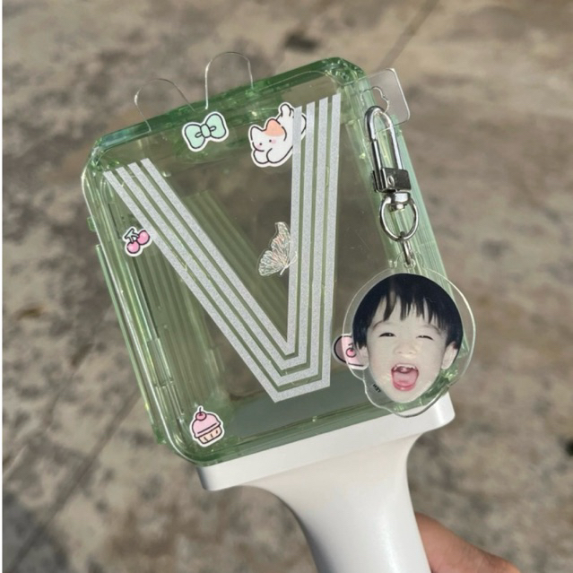 nct lightstick guard acrylic keyring bentuk gantungan fanmade impor