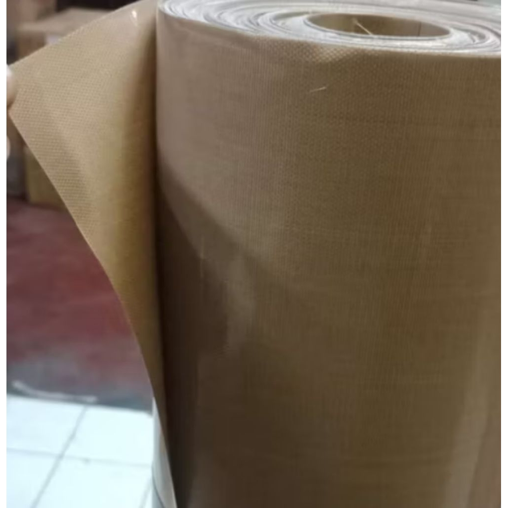 kain teflon tahan panas 1roll /kertas teflon alas press  mesin sealer