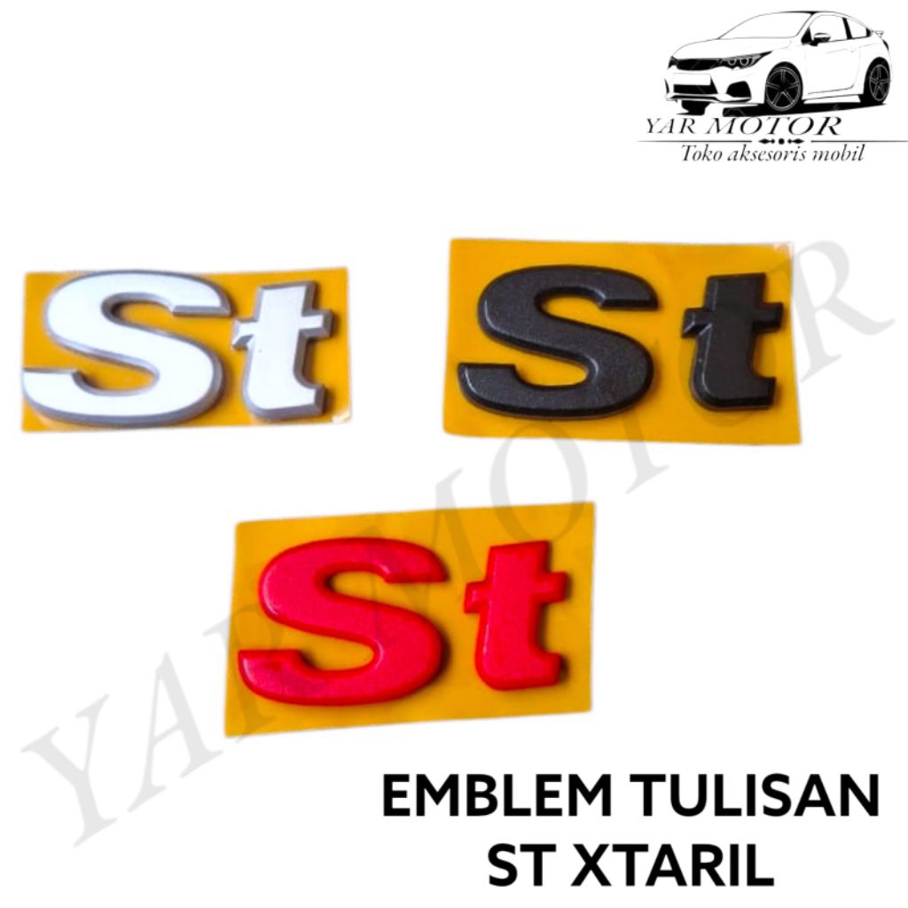 EMBLEM TULISAN BAGASI XTRAIL T30 (ST) ORIGINAL GENUINE PART/ EMBLEM LOGO ST NISSAN XTRAIL T30 ORIGIN