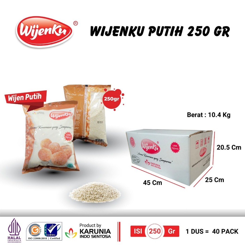 

Wijen PUTIH 250gr WIJENKU