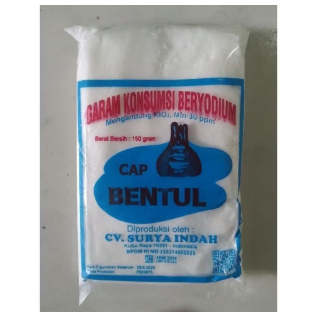 Garam Bentul Garam Konsumsi Beryodium Cap Bentul 150g