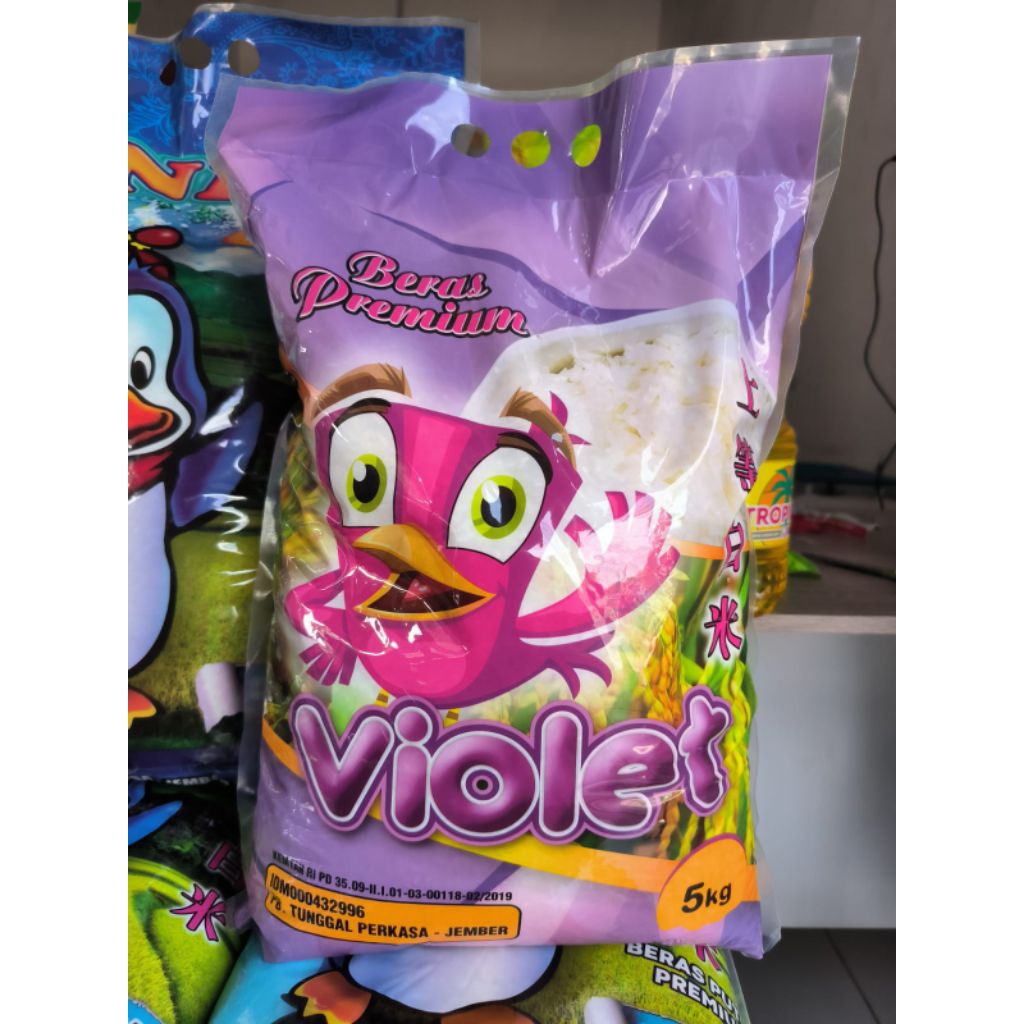 

beras premium violet kemasan 5kg