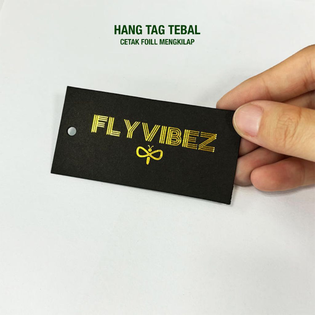 

HANGTAG CUSTOM/HANGTAG (FOIL)/HANGTAG PREMIUM/LOGO MENGKILAP