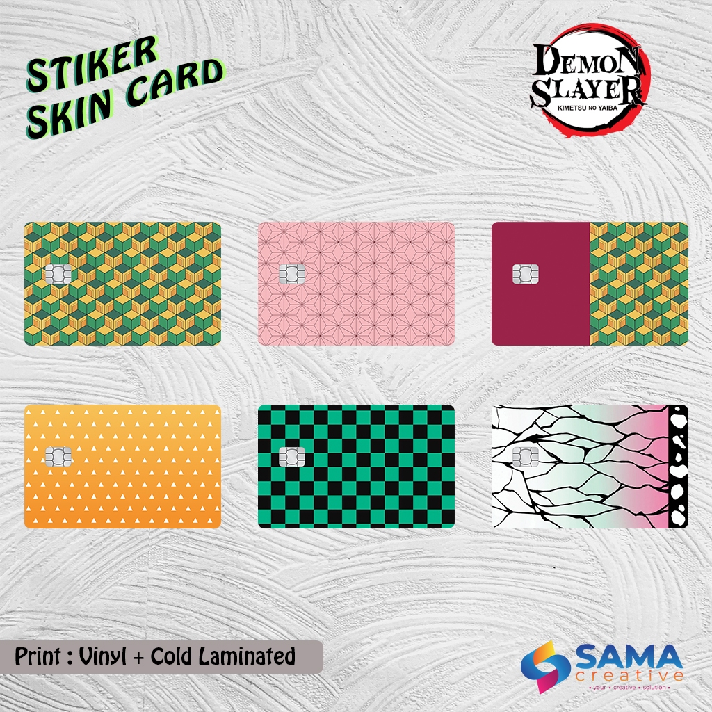 

Demon Slayer Pattern Sticker Skin Card - ATM Vinyl Debit Credit, Emoney, Flazz, Kartu Akses Stiker Kimetsu No Yaiba