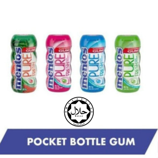 

Mentos Bottle Chewing Gum Pocket Size Sugar Free 29,7g & Mentos Bottle Chewing Gum Big Size 57,75 g