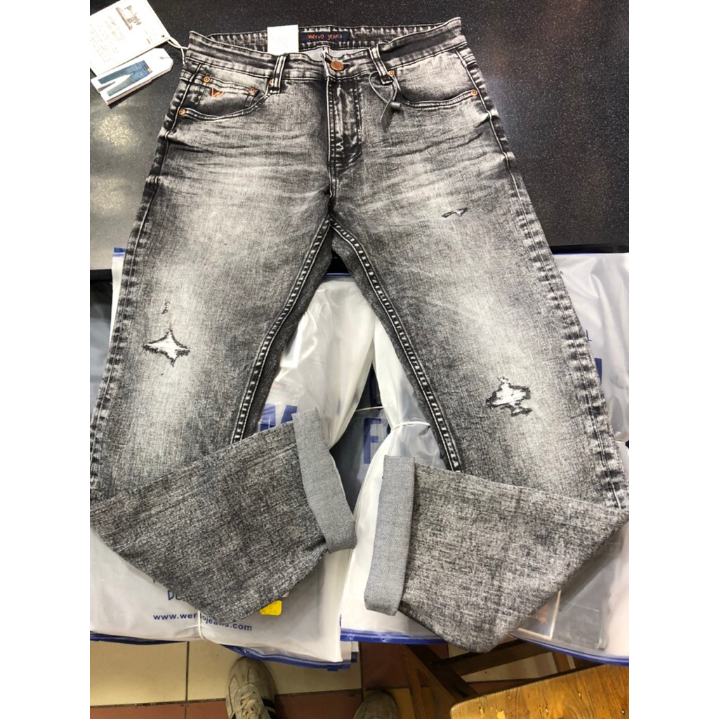 Celana Panjang Jeans Premium Sobek Werco Original Slimfit High Quality