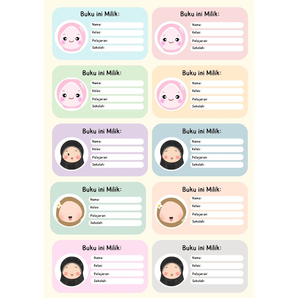 

Stiker Mata Pelajaran 5X9