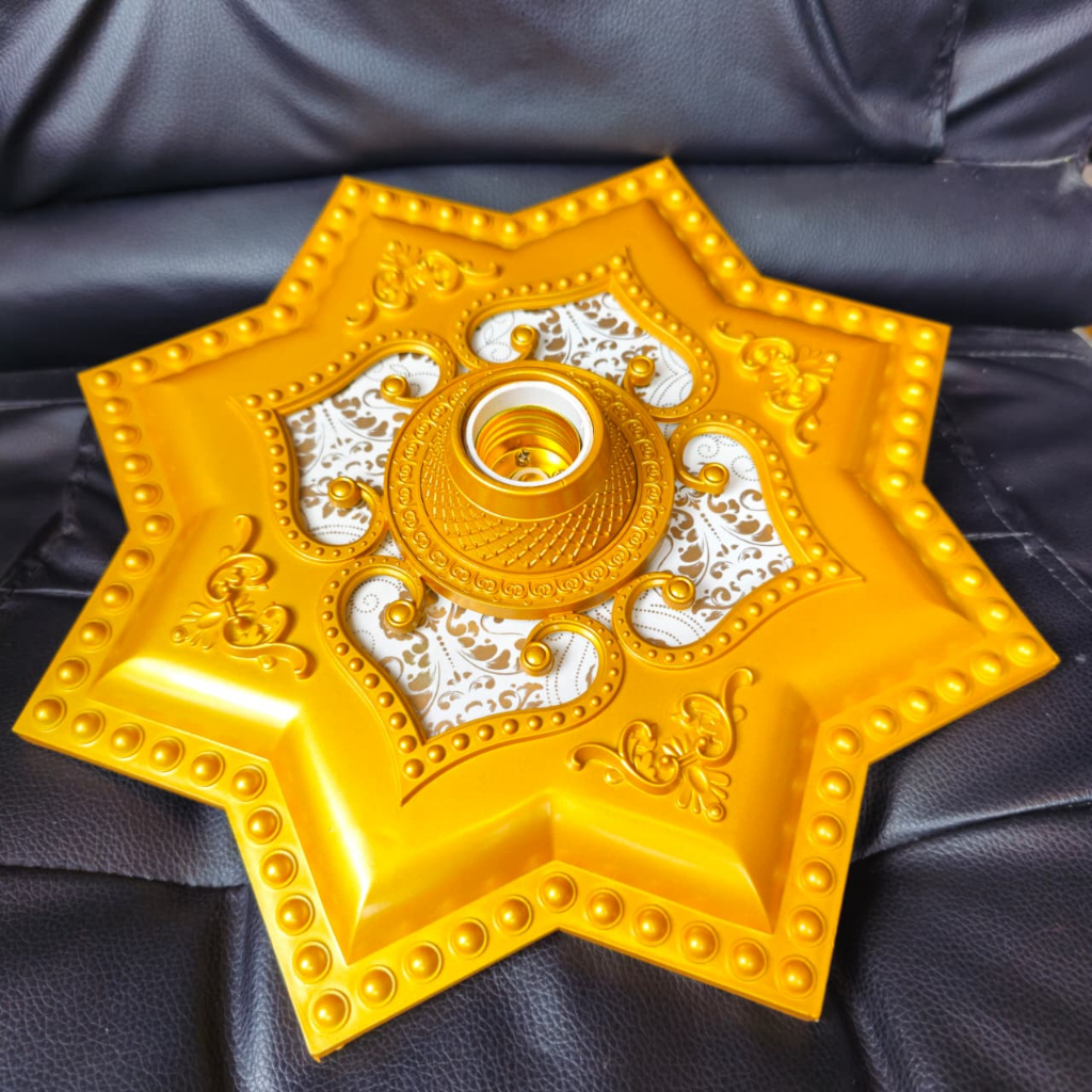 FITTING HIAS ORNAMEN PLAFON 30cm PLASTIK PVC./ fitting