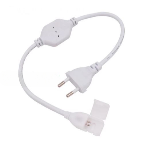 Socket Colokan Lampu Strip 5050 220V Soket Adaptor Lampu Strip Selang Kotak Socket Lampu Colok Strip