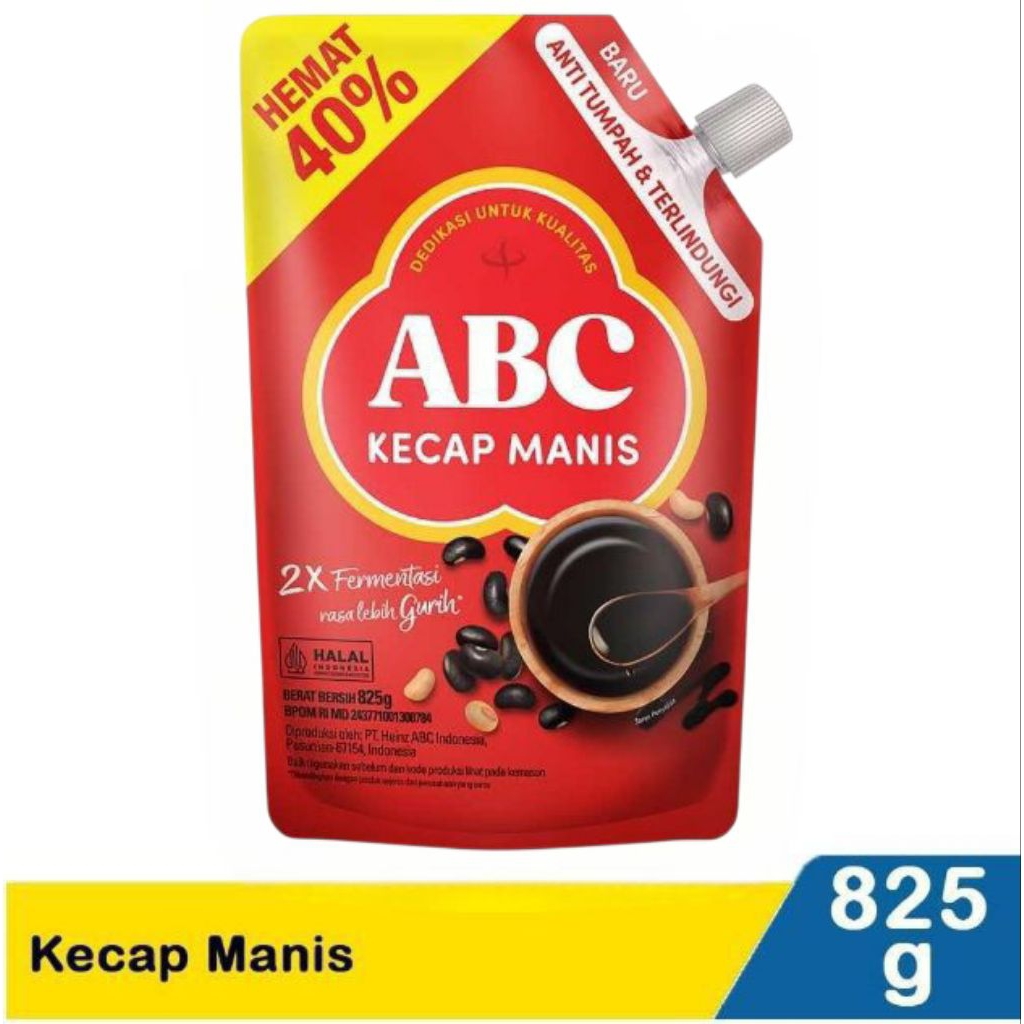 

ABC KECAP MANIS KEMASAN POUCH 825 G, 685G