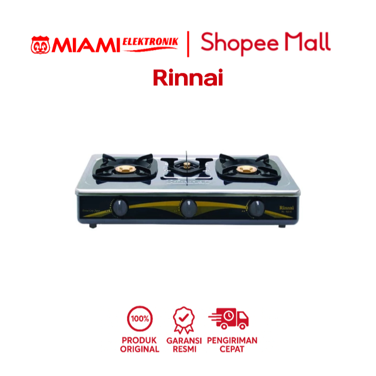 Kompor Gas Rinnai RI603E / Rinnai 3 tungku RI 603E