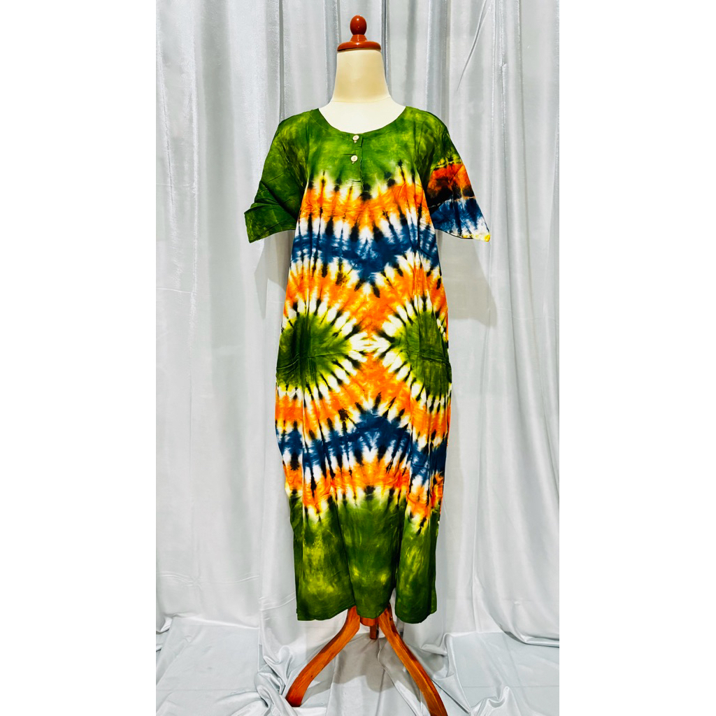 Daster Rayon Tie dye Pelangi