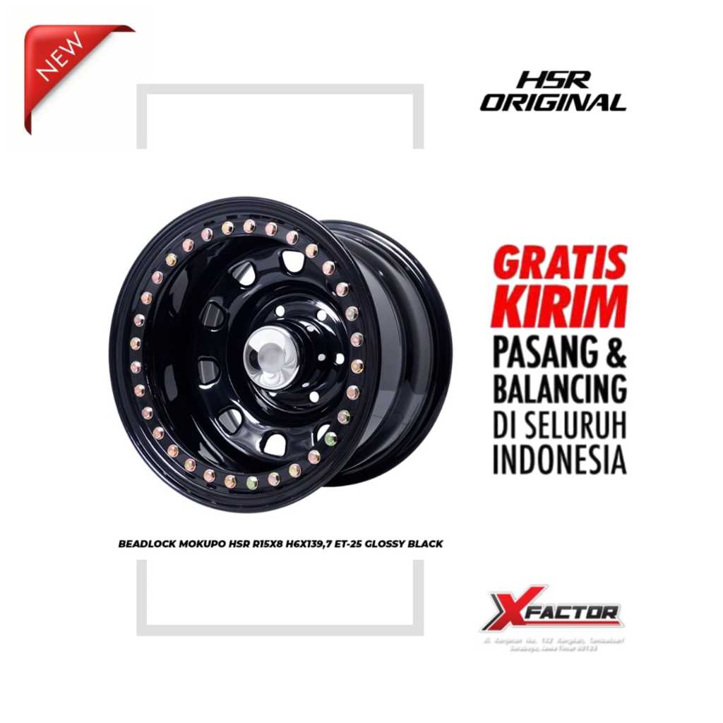 VELG R15 HSR BEADLOCK MOKUPO HSR R15X8 H6X139,7 ET-25 GB