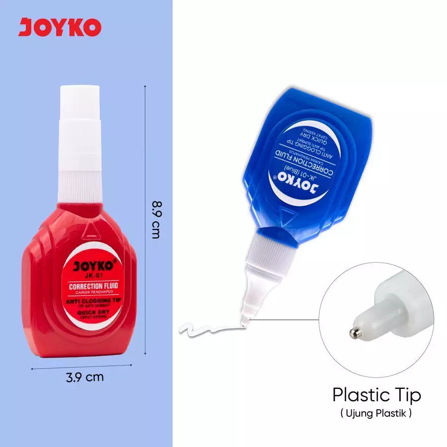 

Joyko Correction Fluid Quick Dry Anti Clog JK-01