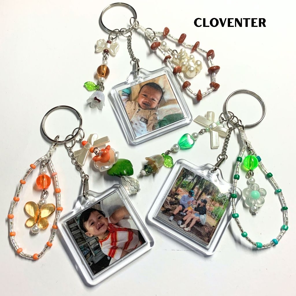 CLOVENTER - Custom Photo Acrylic Keychain | Gantungan Kunci Acrilik Handmade Bisa Custom Foto