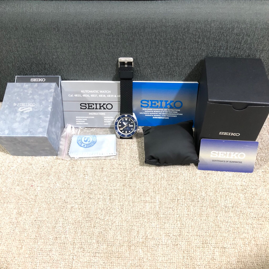 Seiko 5 SRPD71K2 Blue White Automatic Diver Seiko Sport SKX 5KX