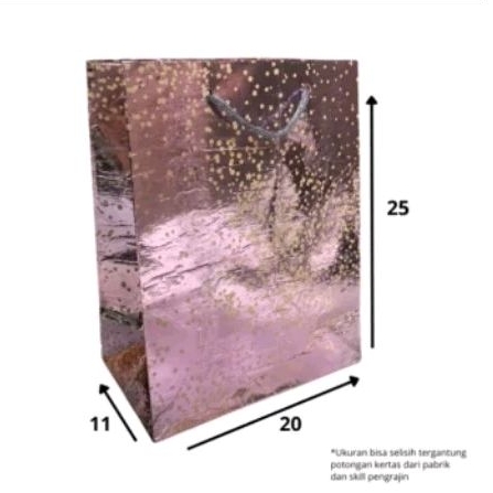 

(20pcs)paperbag pink glosy murah sudah termasuk perekat pita