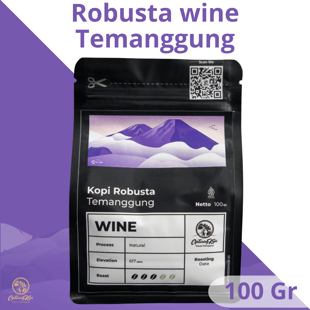 

Robusta Wine Temanggung By Ciptoning Kopi - 100 Gr