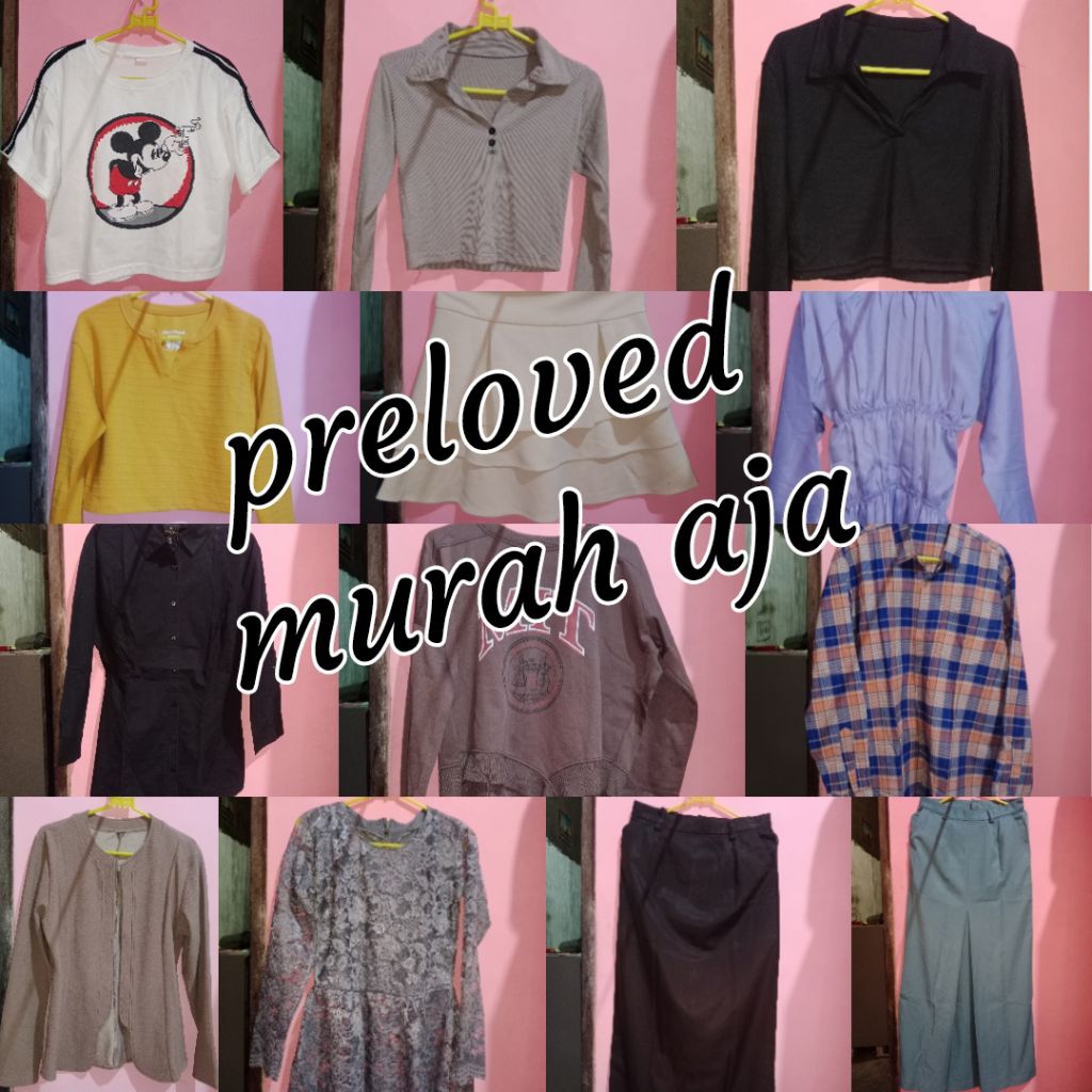 PRELOVED BAJU & ROK SMA OSIS/PRAMUKA,PRELOVED/PL BAJU CROP TOP,PRELOVED KEBAYA, DLL
