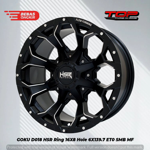 GOKU HSR Ring 16 Offroad - Velg Untuk Offroad 4x4 triton strada terano r16 termurah