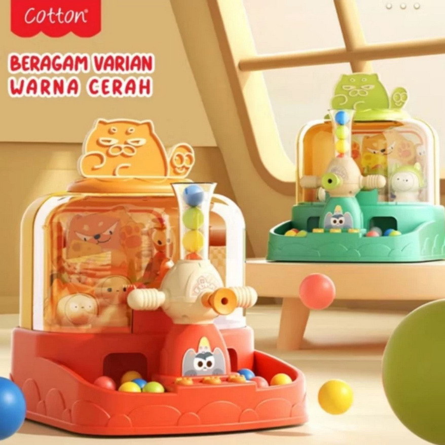 Cotton MAOMAO 49141 Mainan Mesin Capit Tembak Bola Boneka Mini / Mesin Capit Seperti Timezone