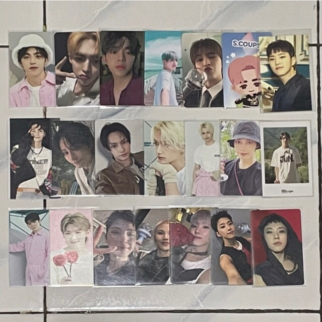 [READY STOK] Photocard Scoups Jeonghan Jun Hoshi Woozi Seventeen Official Carzone Caratland 2025 Hap
