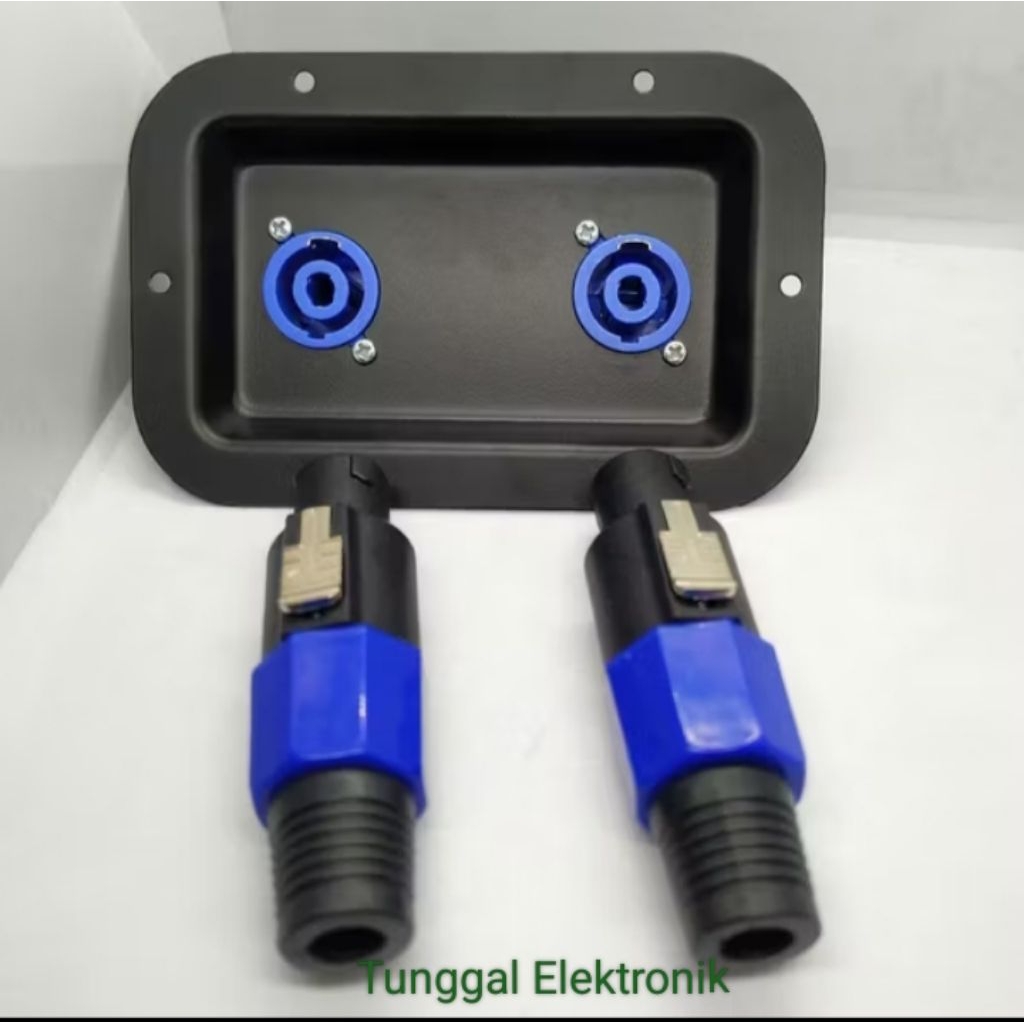 Terminal speaker kotak soket spikon dan Jack SPIKON satu set