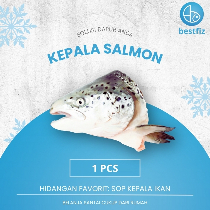 Kepala Ikan Salmon / 1 Pcs Kepala Ikan Salmon