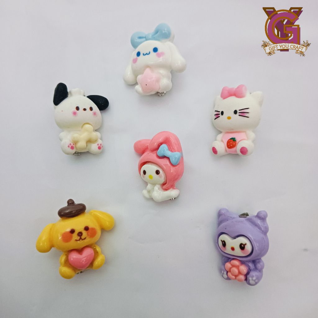 Bros Peniti Lucu/Bros Peniti Hijab/Pin Bros Sanrio,Kamboja,Pita,Dll