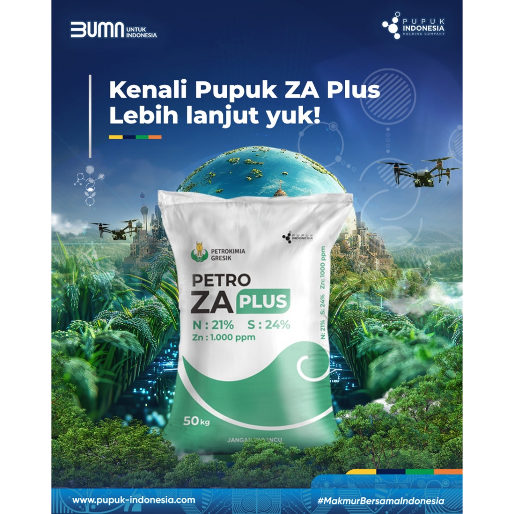 Pupuk ZA PLUS Petro, pupuk ZA dengan tambahan kandungan Zink (Zn)
