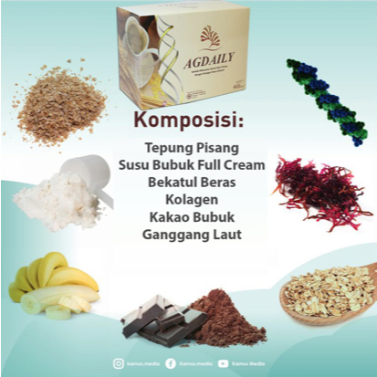 

AGDAILY adalah serbuk minuman sereal dan pisang