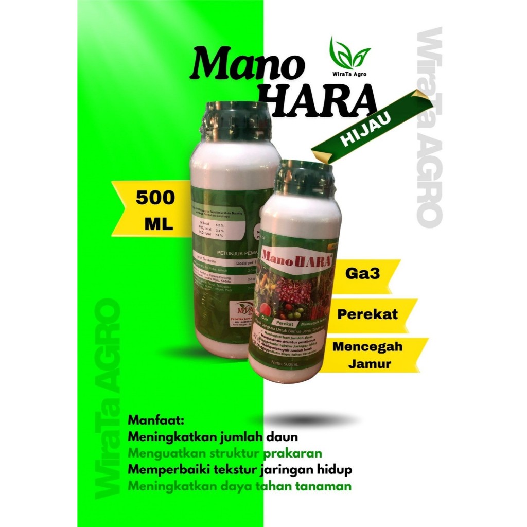 Pupuk Pelengkap Cair Manohara Hijau 500 ml