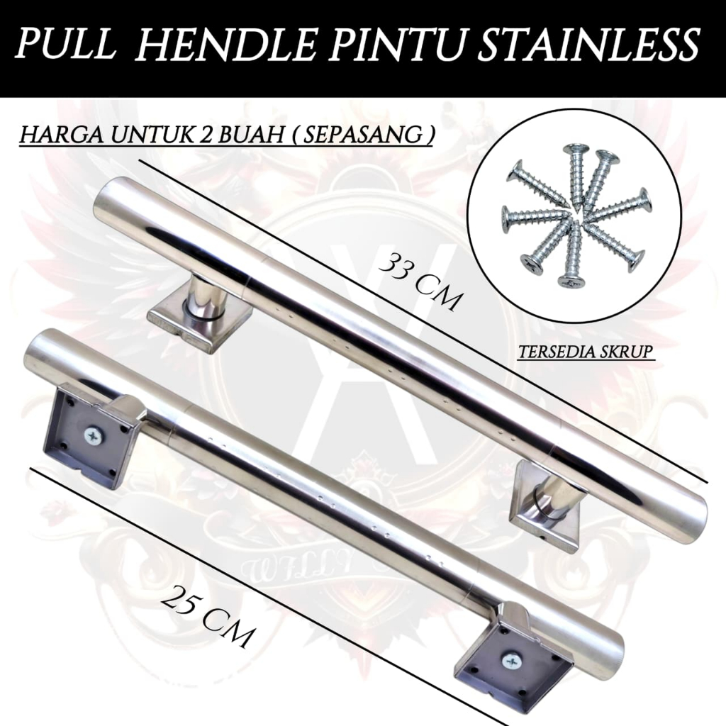Pull Handle Pintu Minimalis gagang pintu 2 /pintu kupu tarung  suling rintik