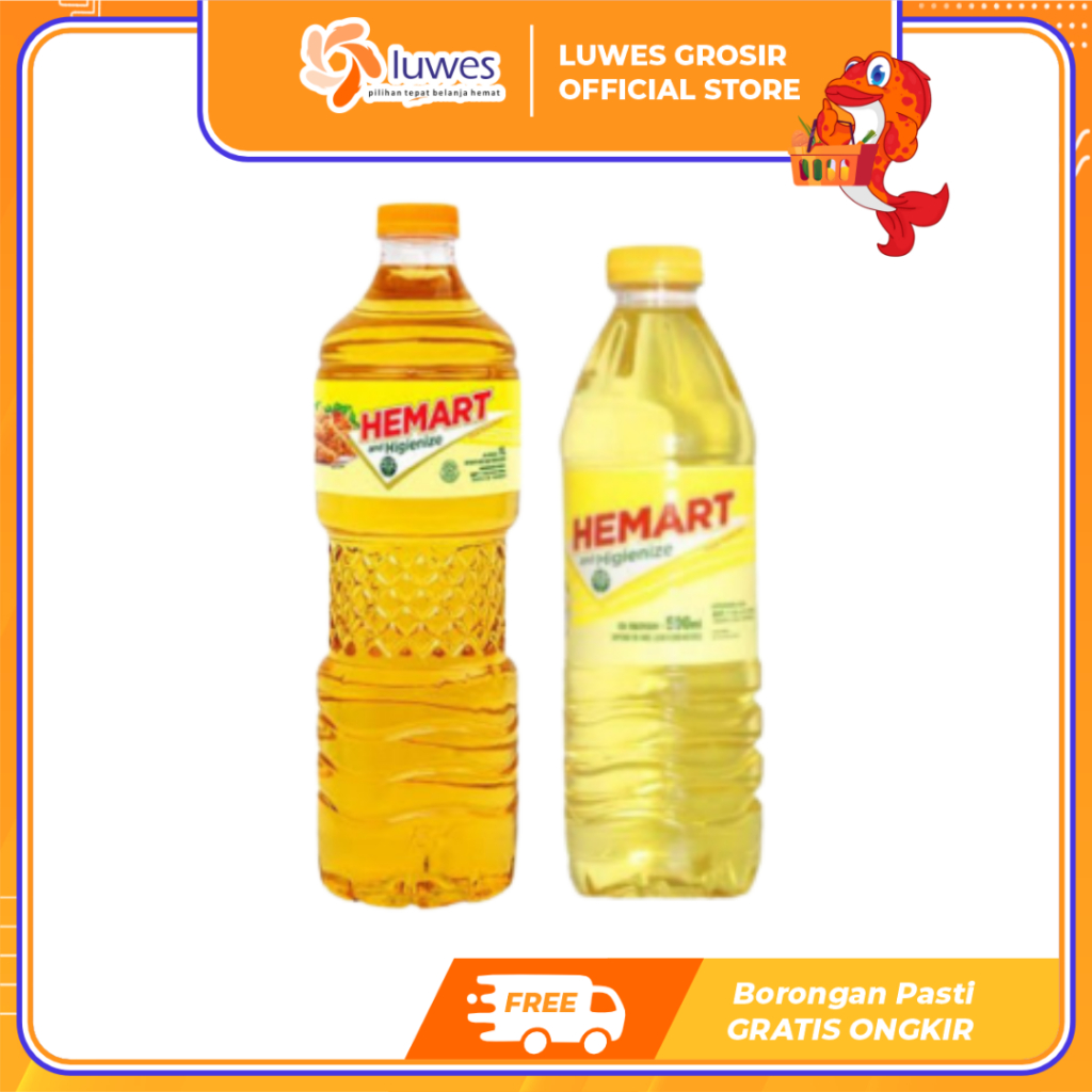 

Hemart Minyak Goreng Botol 900 mL/500 mL Dengan Bahan Yang Berkualitas