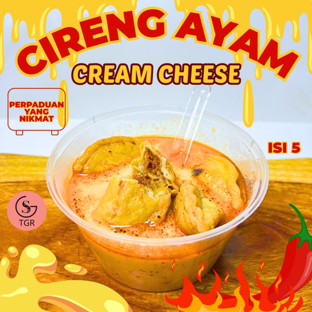 

SPICY CREAMY CHEESE 1 BUNGKUS CIRENG AYAM KUAH KEJU CHILLI OIL HOT CREAMY INSTAN Kaldu Food Pedas Seblak-GUDANGSNACKTGR