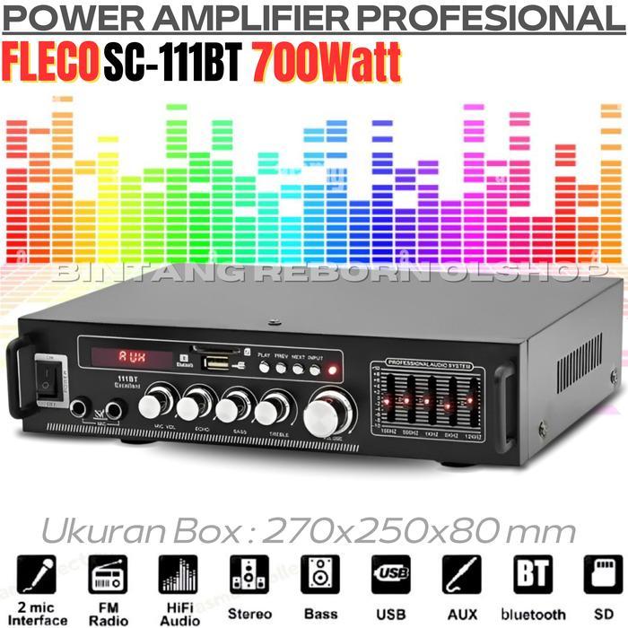 AMPLIFIER Fleco Audio Power Amplifier SC-111BT