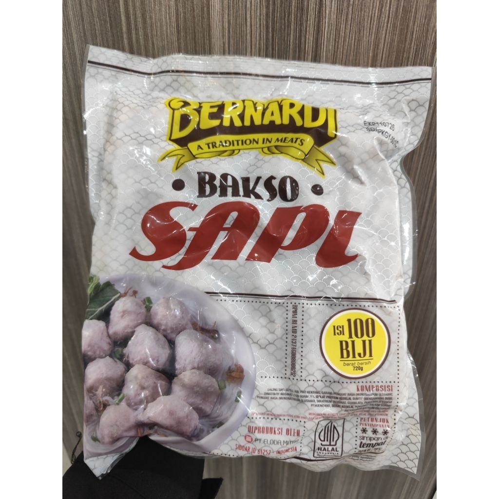 

BERNARDI BAKSO SAPI 100BJ KCL 740GR (9916995110)