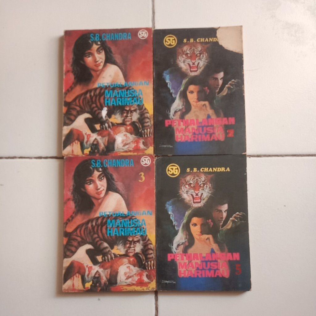 Cerita Silat PETUALANGAN MANUSIA HARIMAU SB CHANDRA Original Bekas Baca Deskripsi