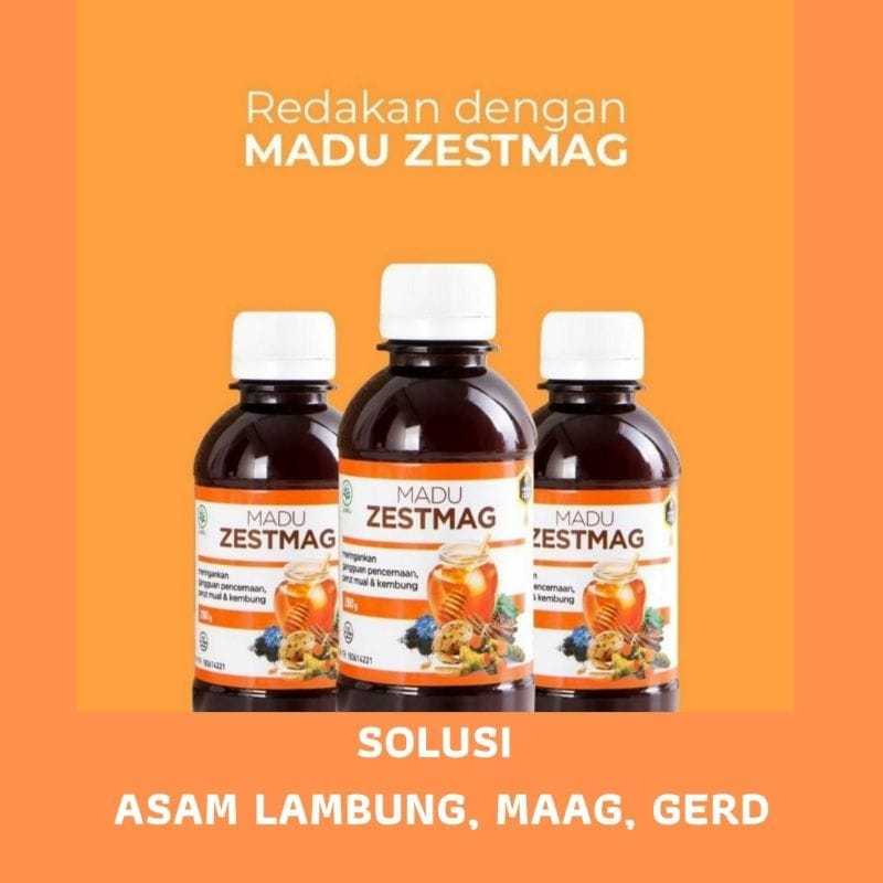 

Madu Zestmag Asli Original 100% Mengatasi Asam Lambung, Perut mual dan kembung