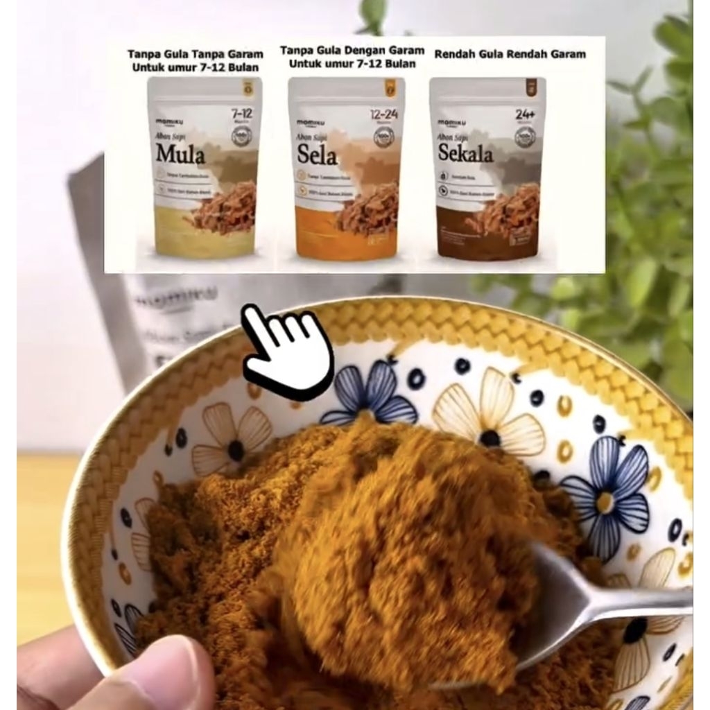 

Realfood Momiku Abon Bone Broth Mpasi BB Booster Asli Daging Sapi ( Mula , Sela , Sekala ) Cemilan Sehat & Bergizi